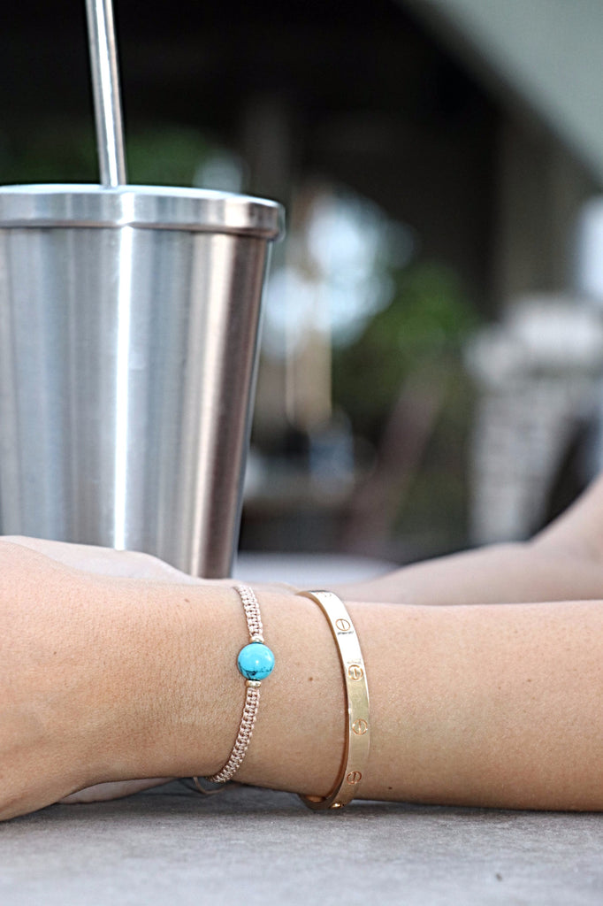 Moon Friendship Bracelet - Turquoise