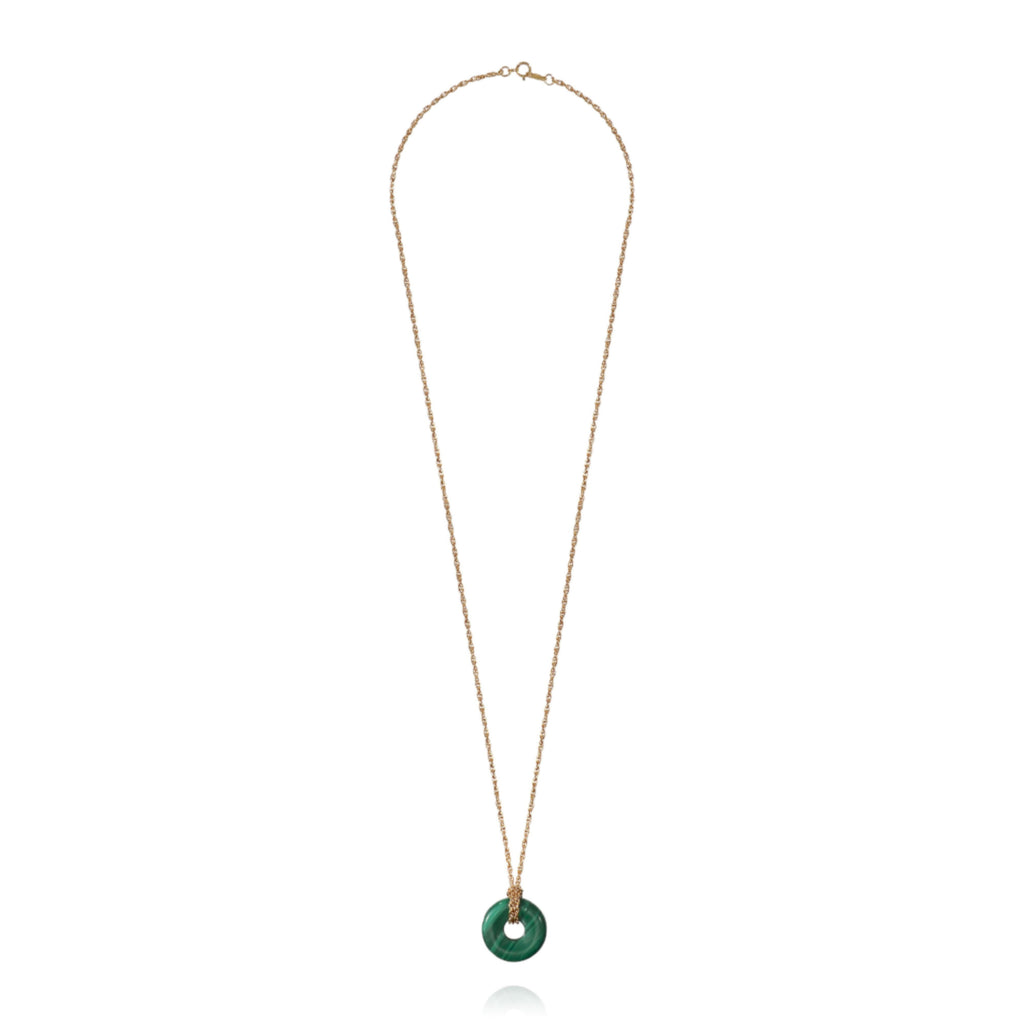 Halo Malachite Necklace