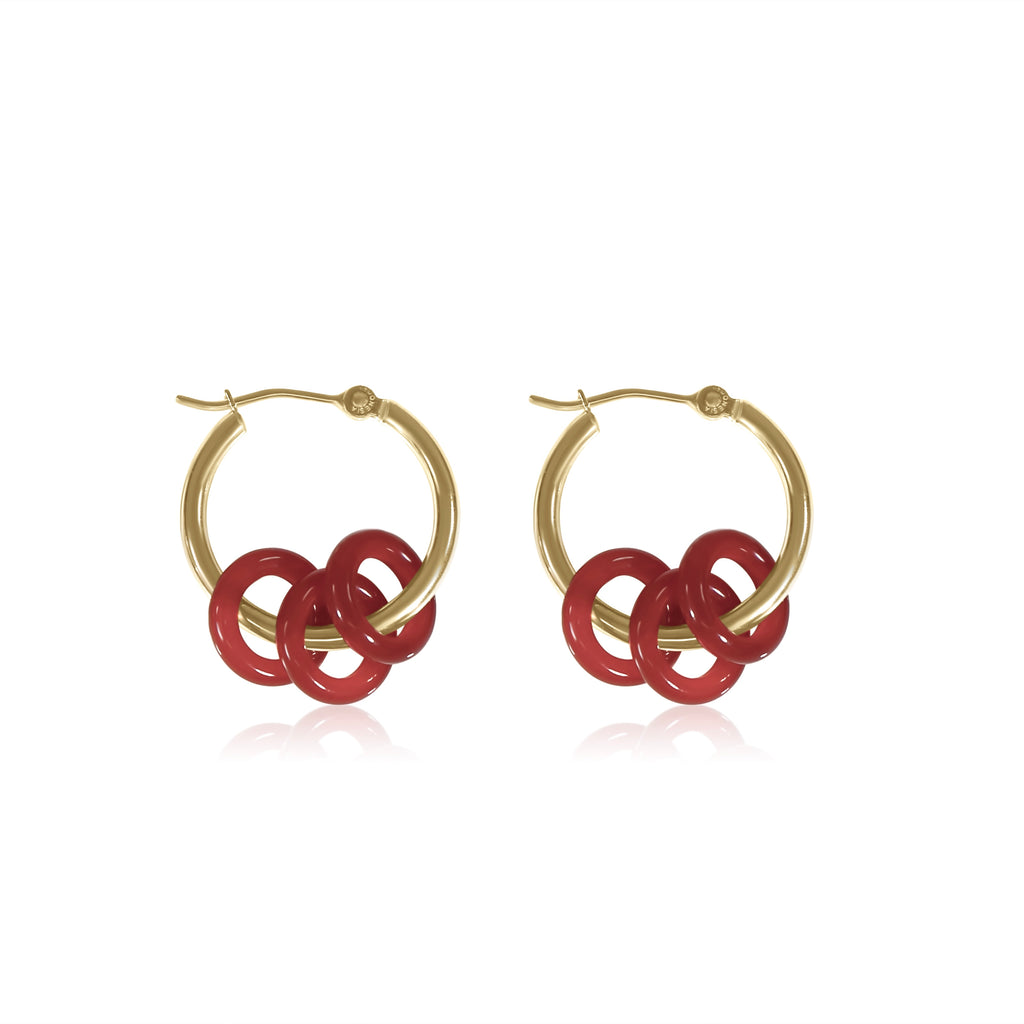 Carnelian Hoops