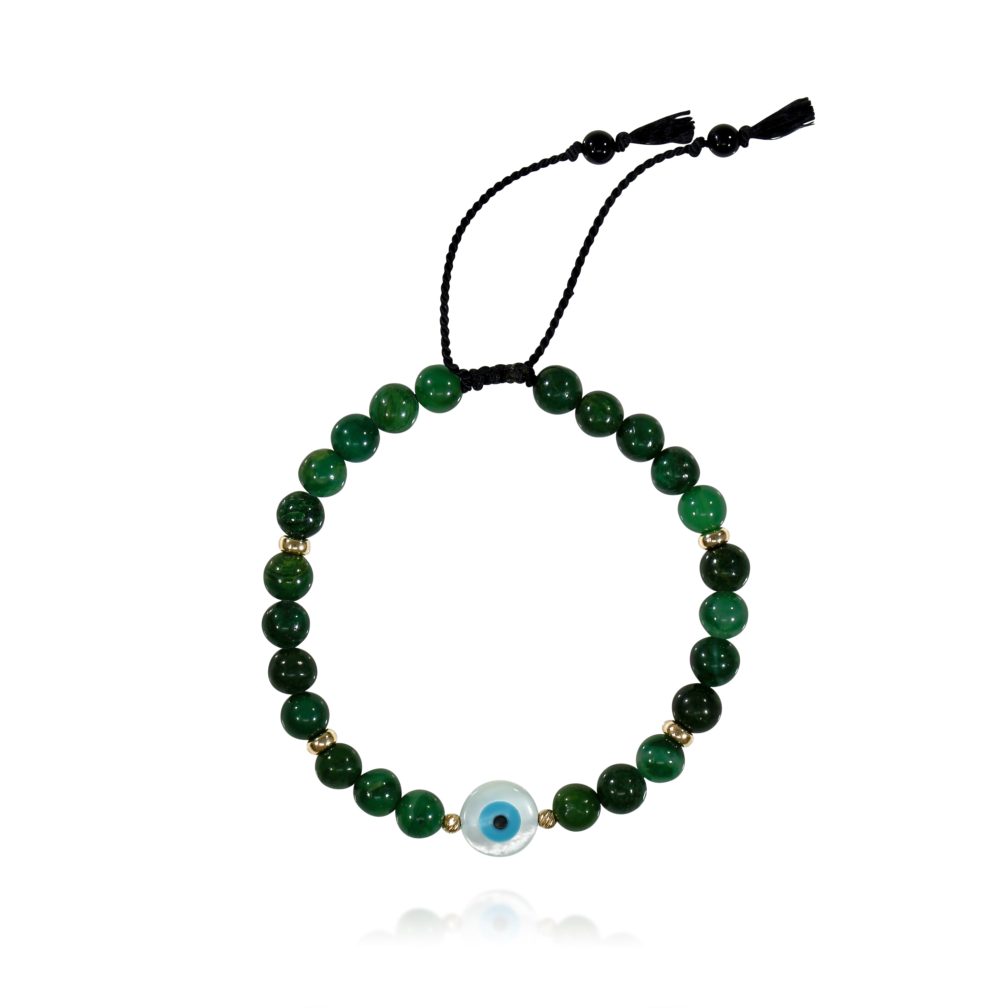Jade evil eye bracelet discount