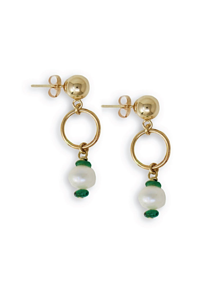 Smeraldo Moon Earrings